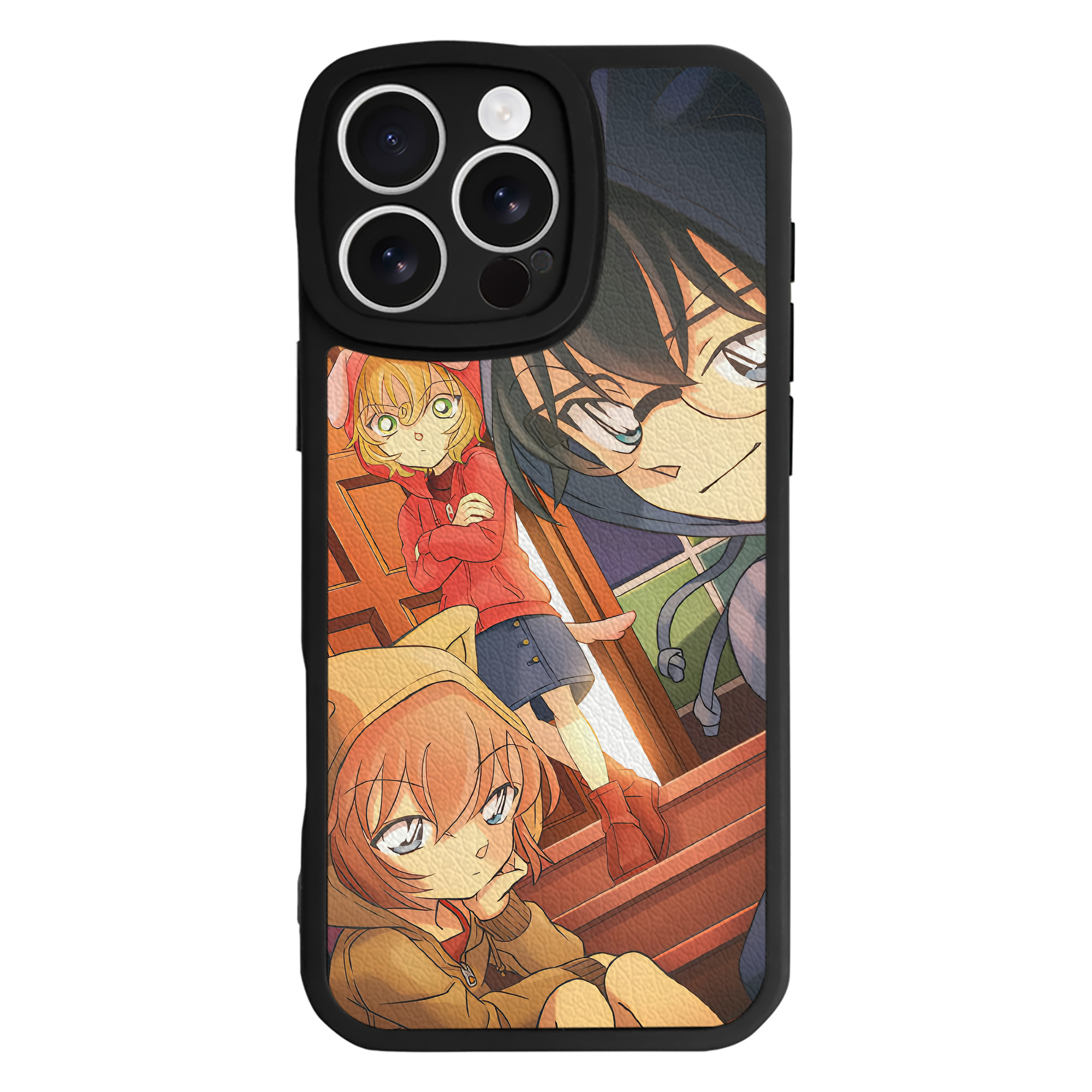（画像用） 名探偵コナン Detective Conan 【iPhone 16シリーズ対応】シリコンスマホケース（レザー調） 材質：シリコン